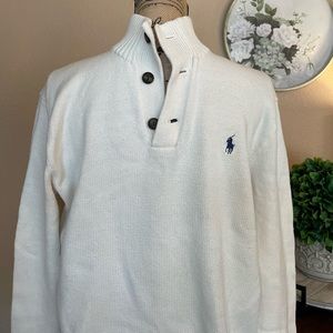 Ralph Lauren Men's White Sweater